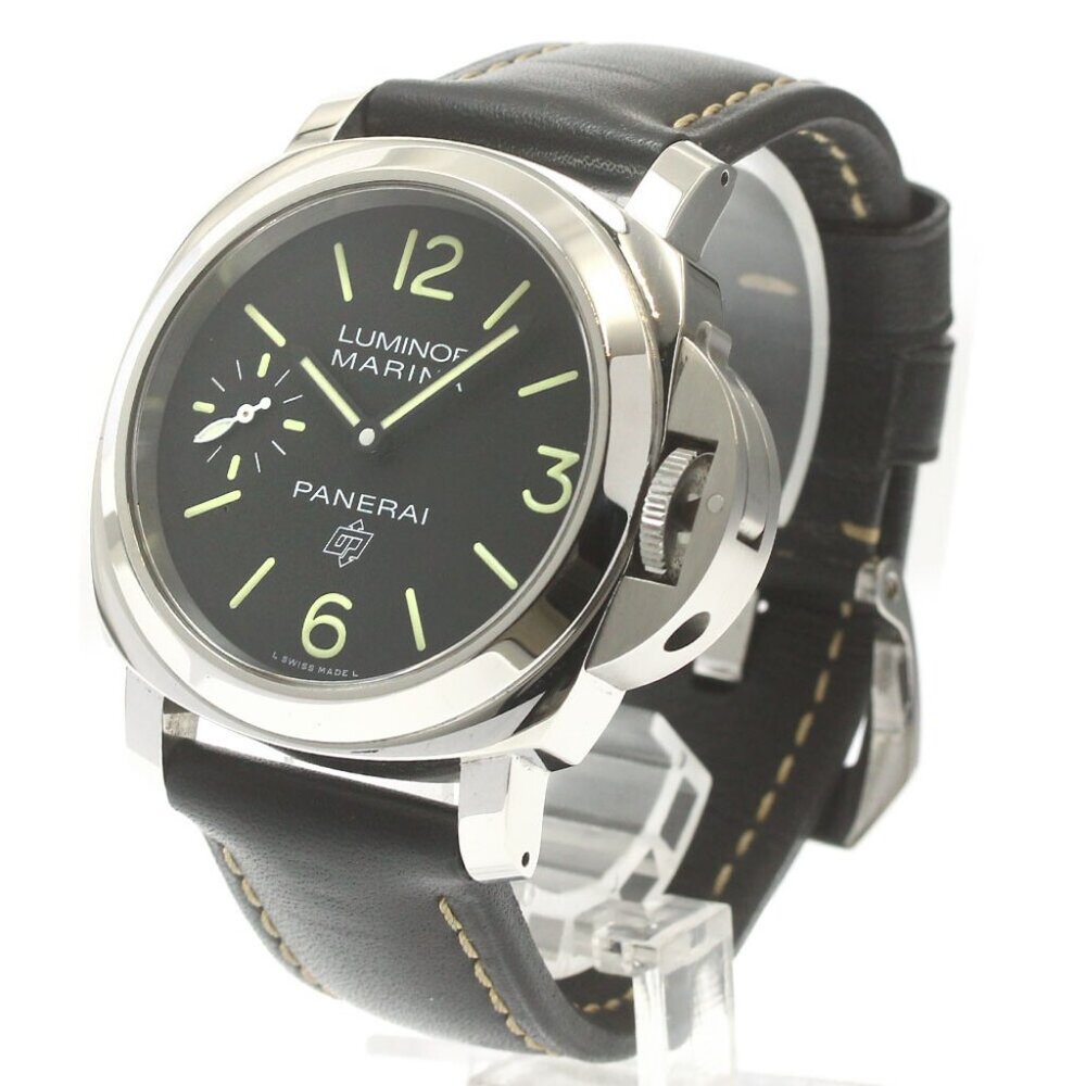PANERAI Luminor marina logo PAM00776 black Dial Hand Winding Men's Watch